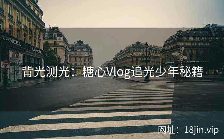 背光测光：糖心Vlog追光少年秘籍